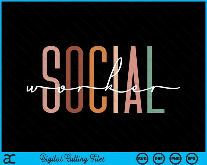 Social Worker Social Work Life Coworker SVG PNG Digital Cutting Files