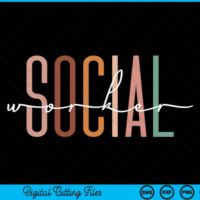 Social worker social work life coworker SVG cut file