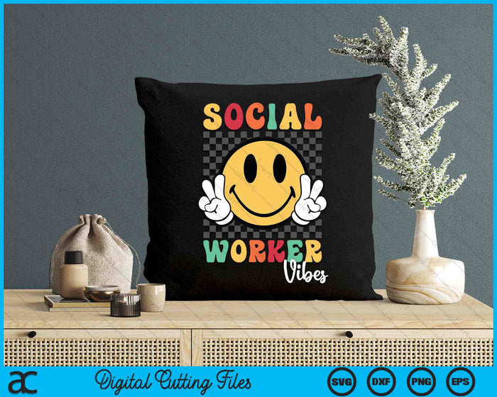 Social Worker Vibes SVG PNG Digital Cutting Files