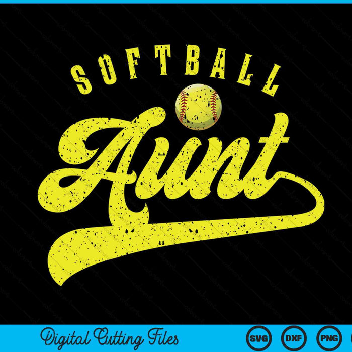 Softball aunt SVG cut file