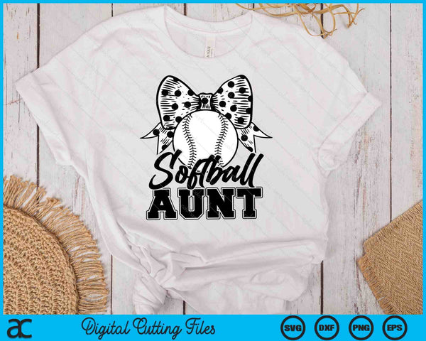 Softball Aunt Game Day Mother's Day SVG PNG Digital Printable Files