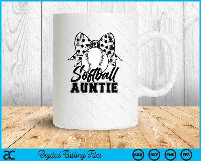 Softball Auntie Game Day Mother's Day SVG PNG Digital Printable Files