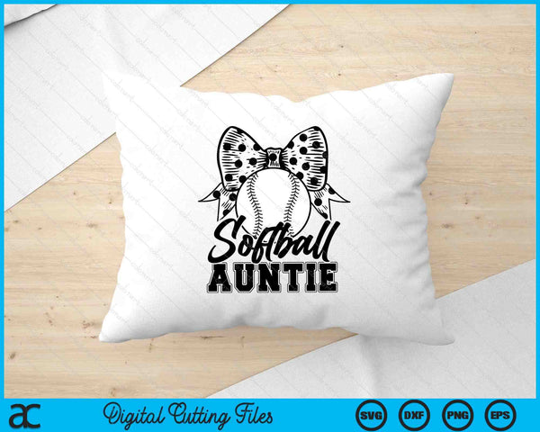 Softball Auntie Game Day Mother's Day SVG PNG Digital Printable Files