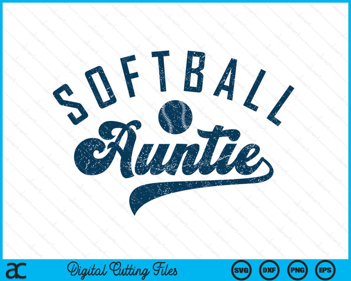 Softball Auntie Gifts Mother's Day SVG PNG Digital Printable Files