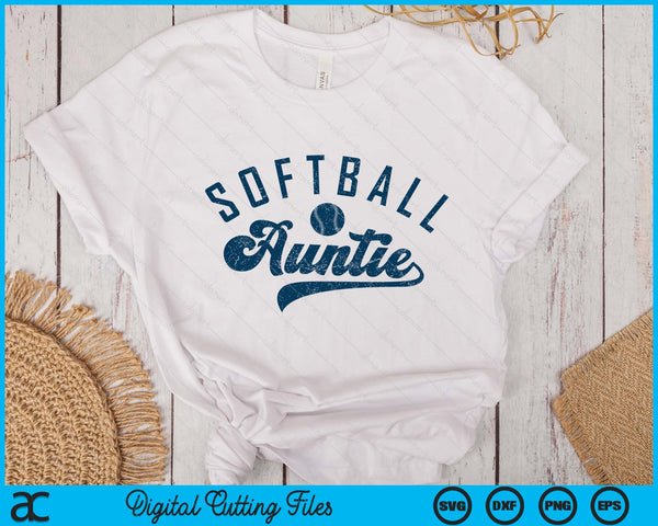 Softball Auntie Gifts Mother's Day SVG PNG Digital Printable Files