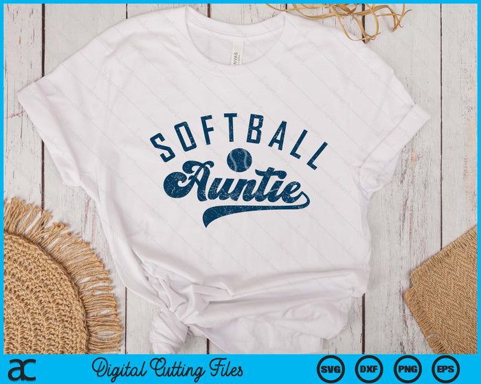 Softball Auntie Gifts Mother's Day SVG PNG Digital Printable Files