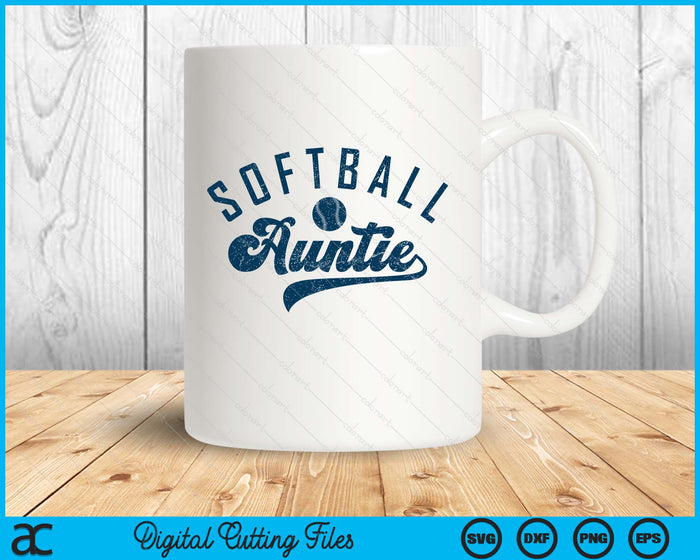Softball Auntie Gifts Mother's Day SVG PNG Digital Printable Files