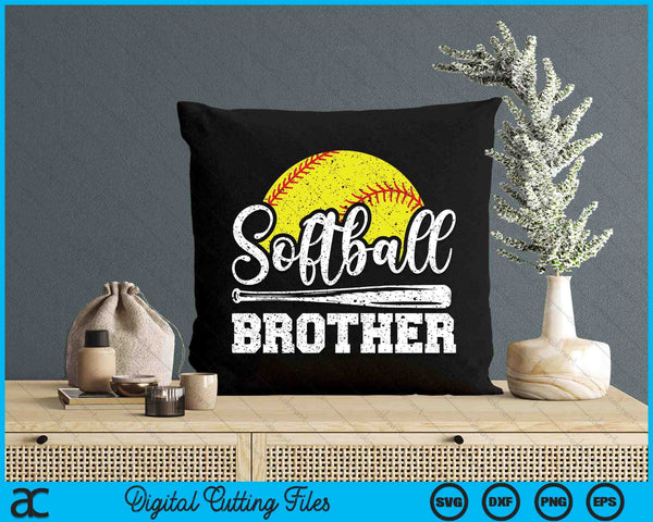 Softball Brother Softball Player Game Day Father's Day Gift SVG PNG Digital Cutting Files