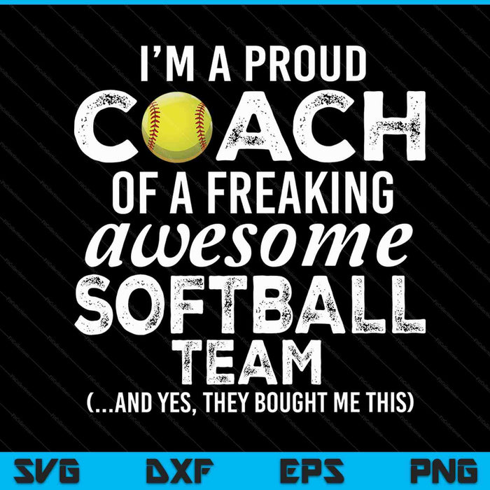 Softball coach thank you appreciation SVG cut file