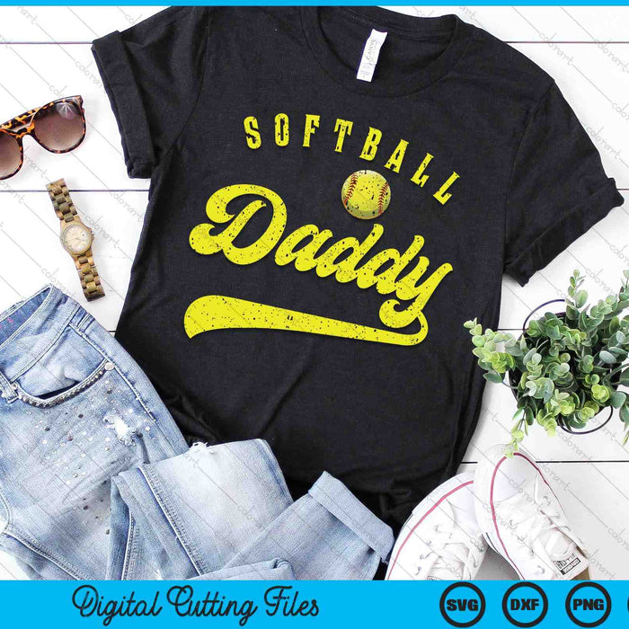 Softball Daddy SVG PNG Digital Printable Files