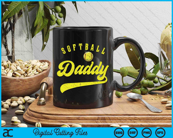 Softball Daddy SVG PNG Digital Printable Files