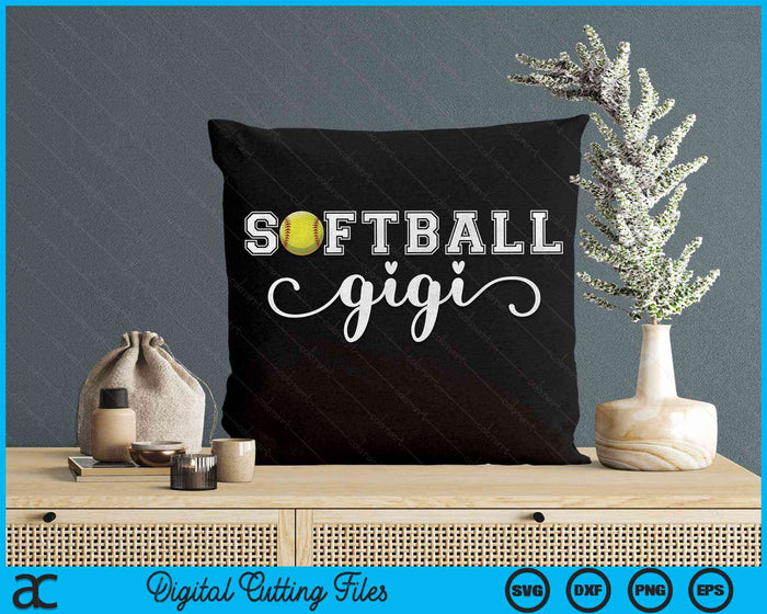 Softball Gigi Softball Sport Lover Birthday Mothers Day SVG PNG Digital Cutting Files