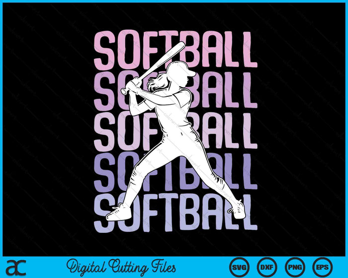 Softball Girls Women Kids Youth Girl SVG PNG Digital Printable Files