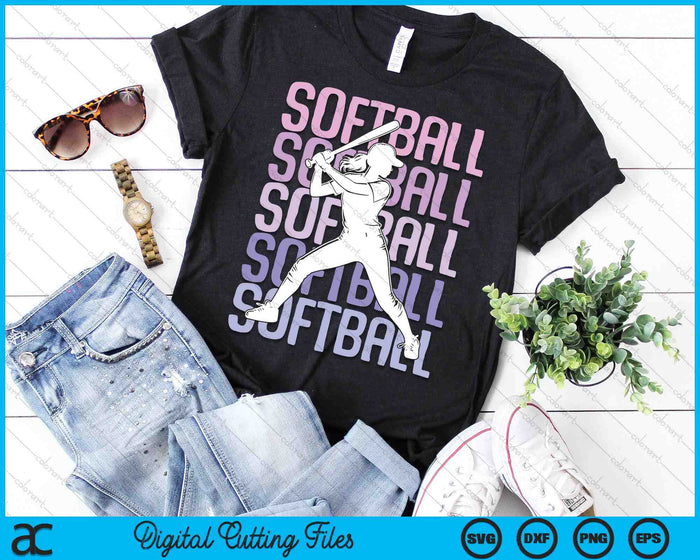 Softball Girls Women Kids Youth Girl SVG PNG Digital Printable Files