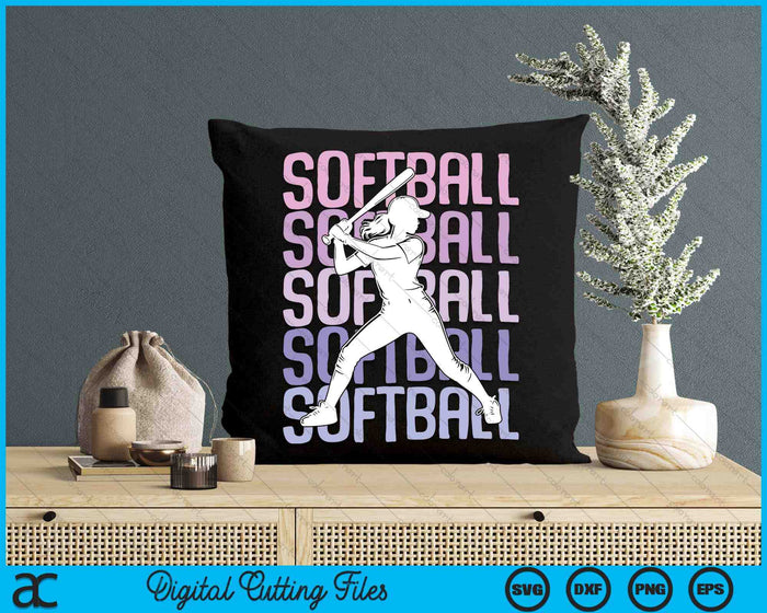 Softball Girls Women Kids Youth Girl SVG PNG Digital Printable Files