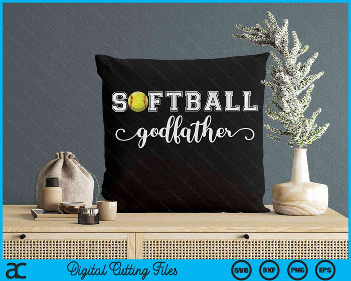 Softball Godfather Softball Sport Lover Birthday Fathers Day SVG PNG Digital Cutting Files