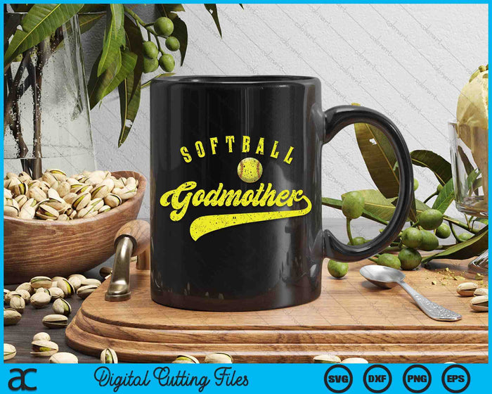 Softball Godmother SVG PNG Digital Printable Files