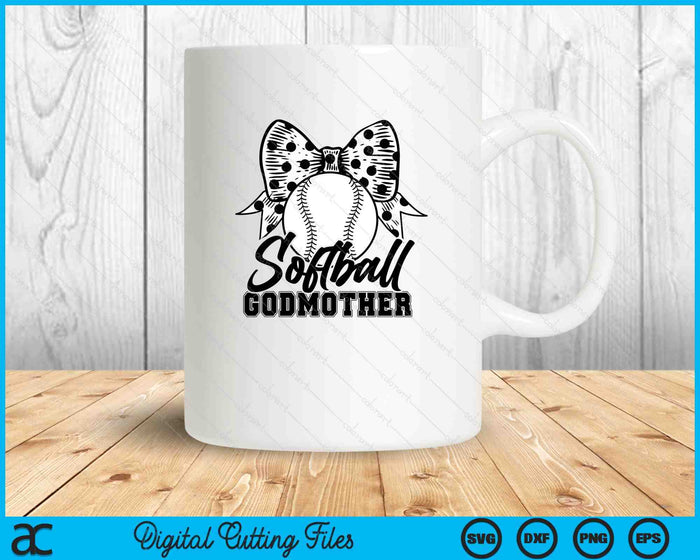 Softball Godmother Game Day Mother's Day SVG PNG Digital Printable Files