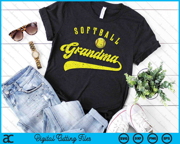 Softball Grandma SVG PNG Digital Printable Files