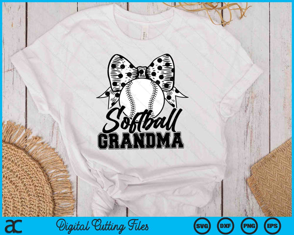 Softball Grandma Game Day Mother's Day SVG PNG Digital Printable Files