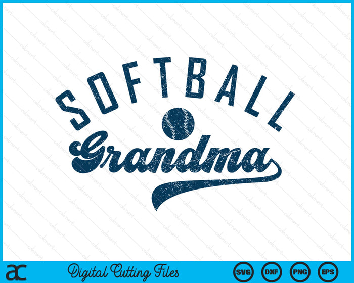 Softball Grandma Gifts Mother's Day SVG PNG Digital Printable Files