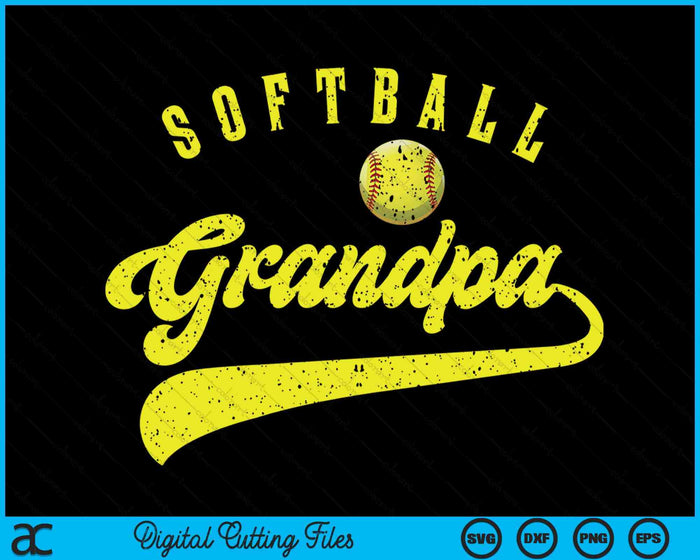 Softball Grandpa SVG PNG Digital Printable Files