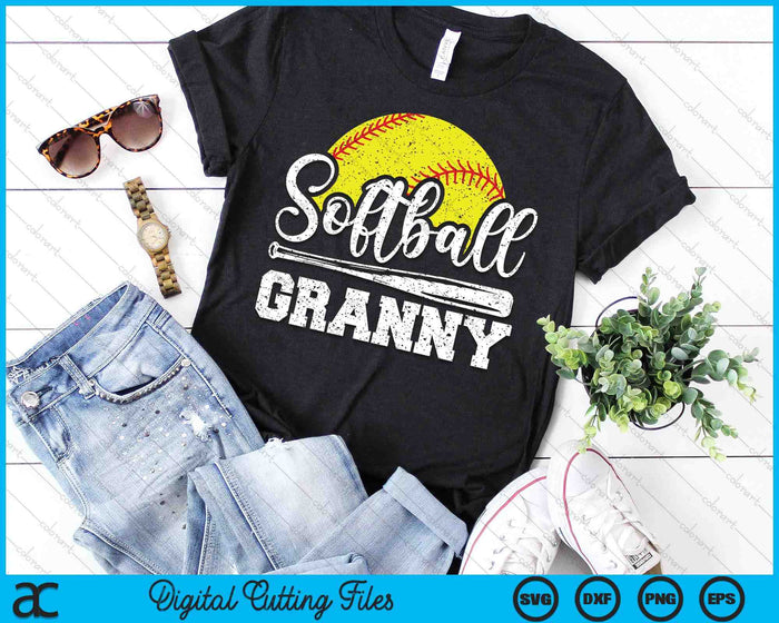 Softball Granny Softball Player Game Day Mother's Day Gift SVG PNG Digital Cutting Files