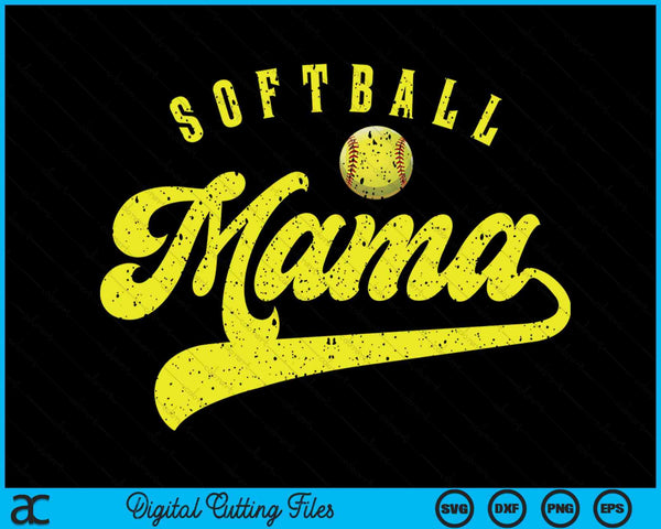 Softball Mama SVG PNG Digital Printable Files