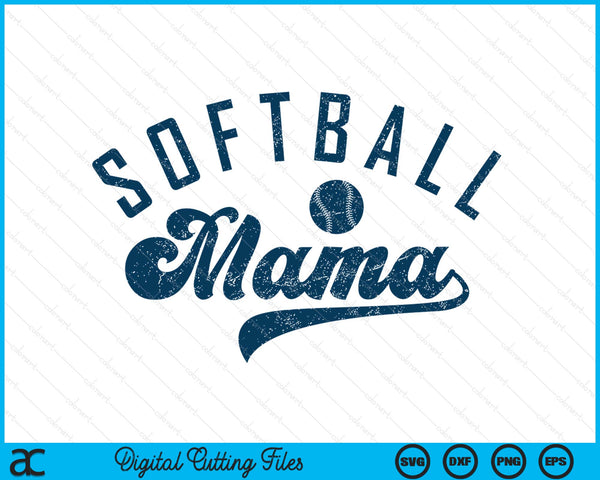 Softball mama daddy Mother's Day SVG cut file