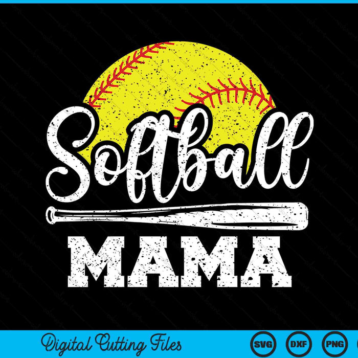 Softball mama softball player game day Father's Day SVG PNG cut file for Cricut