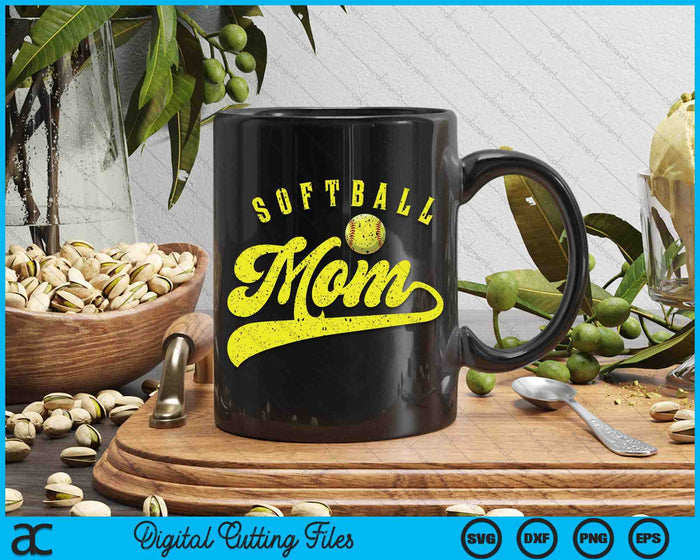Softball Mom SVG PNG Digital Printable Files