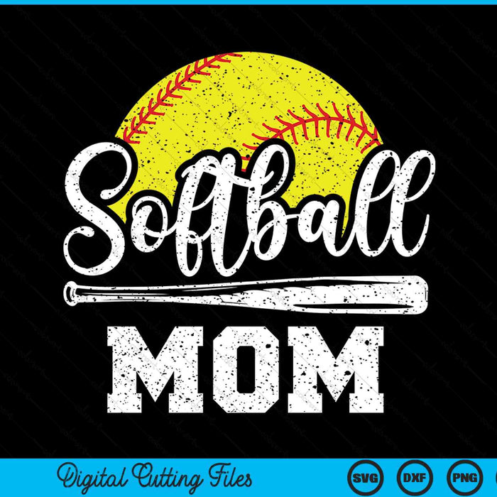 Softball mom softball player game day Mother's Day SVG cut file