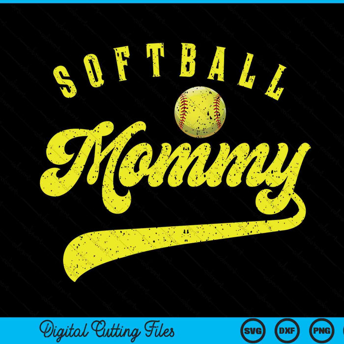 Softball Mommy SVG PNG Digital Printable Files
