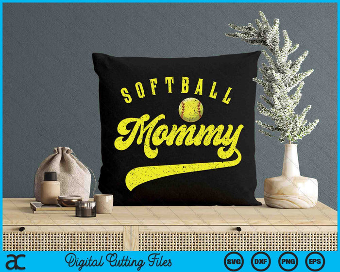 Softball Mommy SVG PNG Digital Printable Files