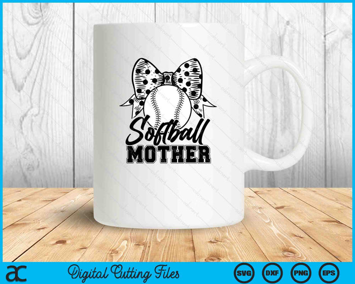 Softball Mother Game Day Mother's Day SVG PNG Digital Printable Files