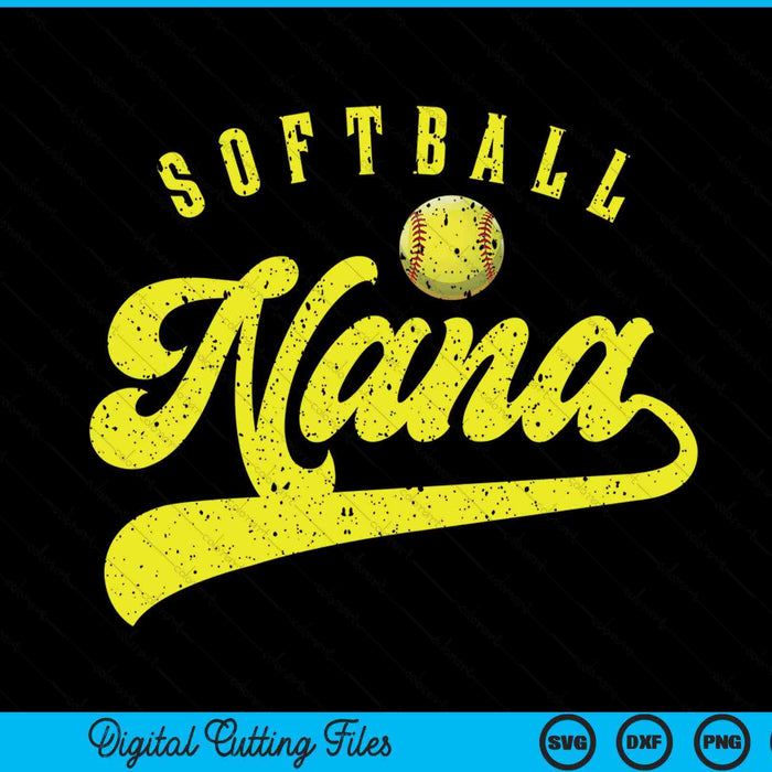 Softball nana SVG cut file