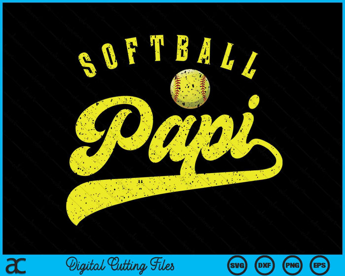 Softball Papi SVG PNG Digital Printable Files