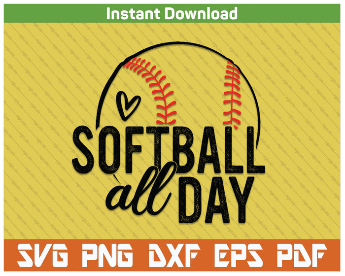Softball Player Softball Lover SVG PNG Digital Printable Files