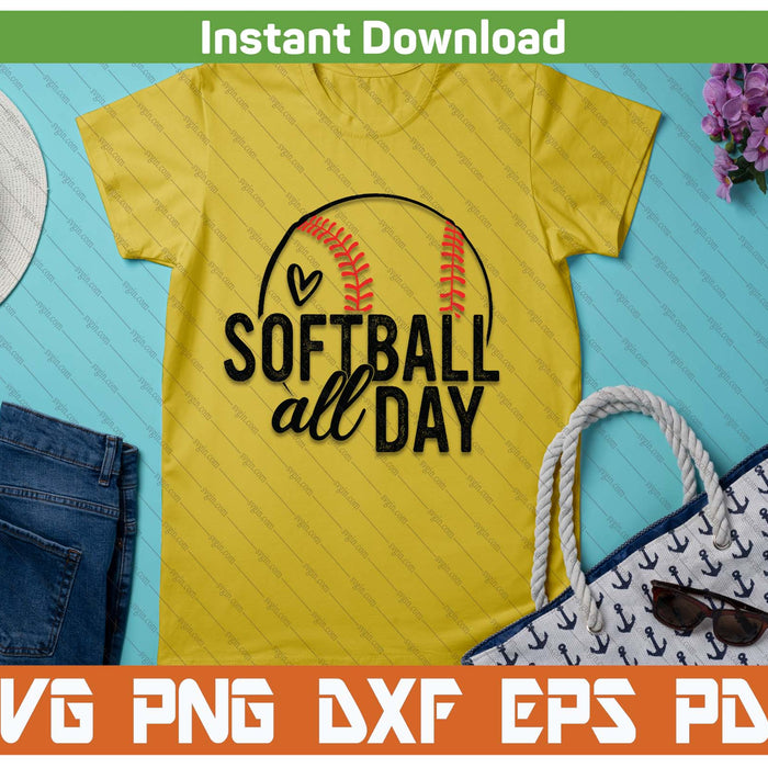 Softball Player Softball Lover SVG PNG Digital Printable Files