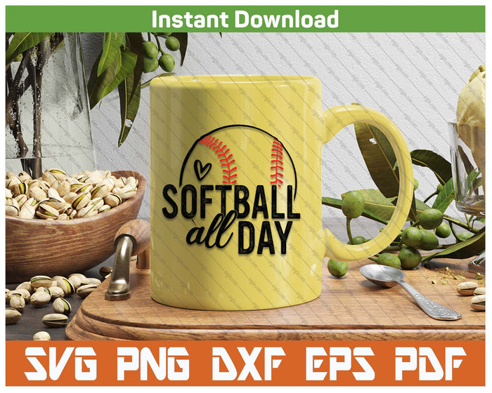 Softball Player Softball Lover SVG PNG Digital Printable Files