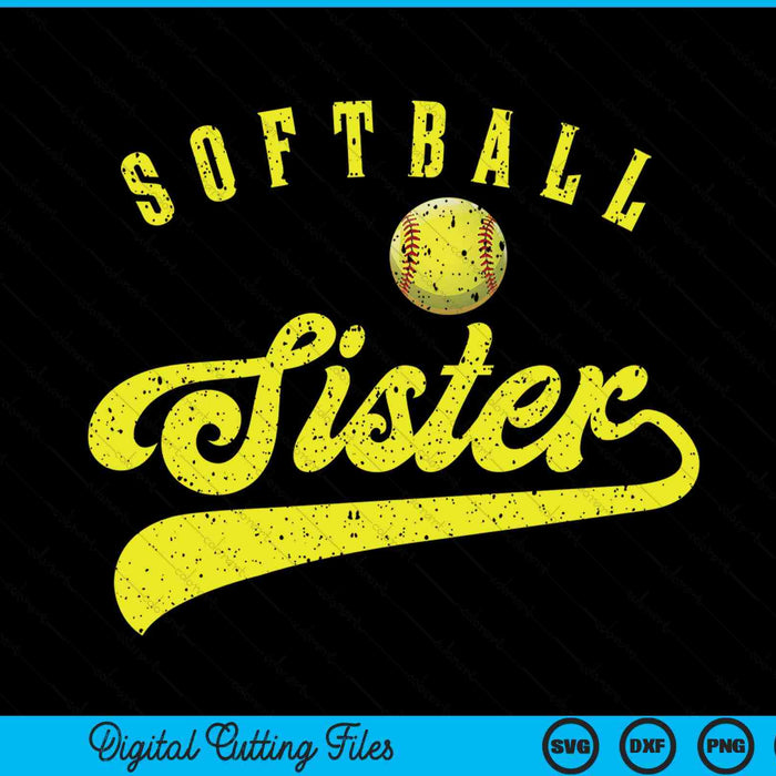 Softball sister SVG cut file