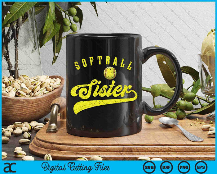 Softball Sister SVG PNG Digital Printable Files