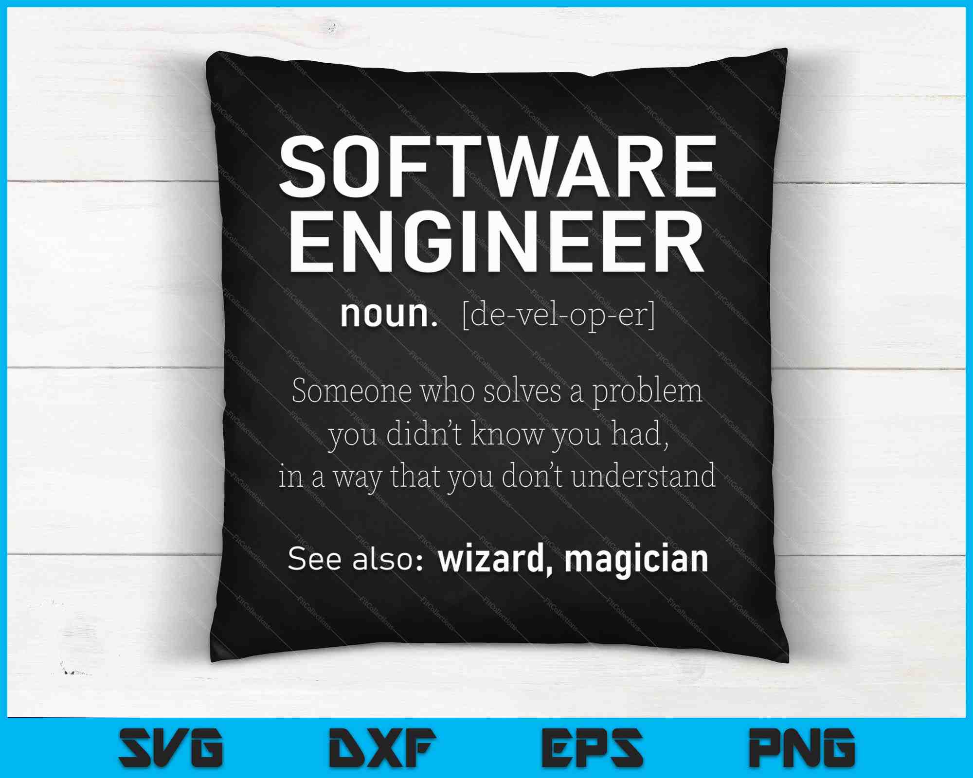 Software Engineer Definition SVG PNG Cutting Printable Files
