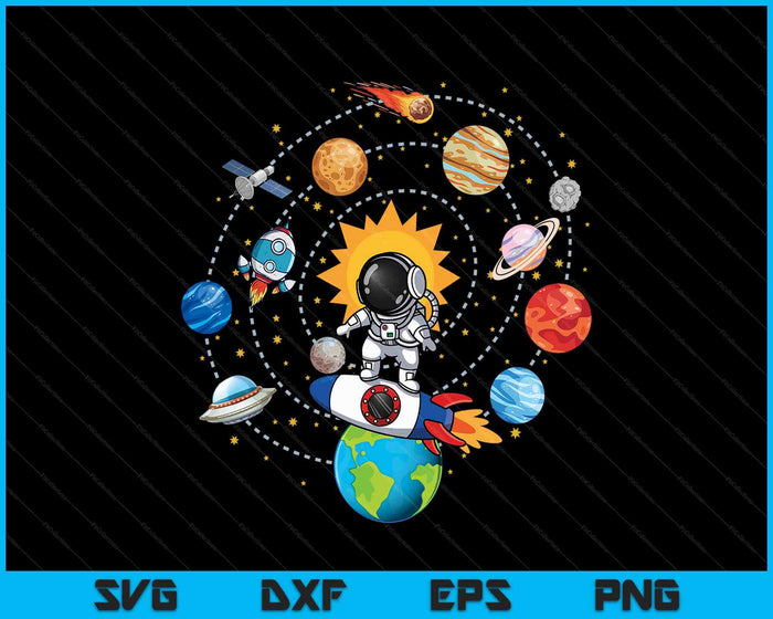 Solar System Planets Science Space Astronaut Universe Galaxy SVG PNG Digital Printable Files