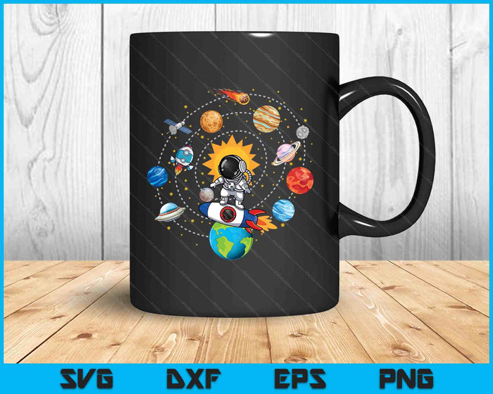 Solar System Planets Science Space Astronaut Universe Galaxy SVG PNG Digital Printable Files