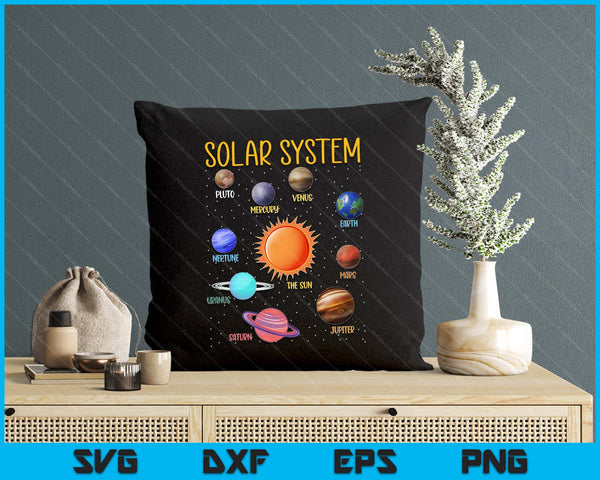 Solar System Planets Science Space STEM SVG PNG Digital Printable Files