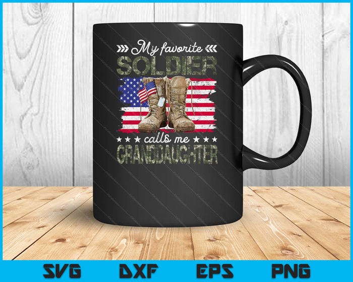 Soldier Granddaughter Army Granddaughter Army Graduation SVG PNG Digital Printable Files