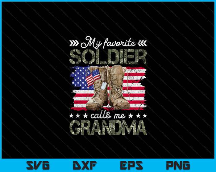 Soldier Grandma Army Grandma Army Graduation SVG PNG Digital Printable Files