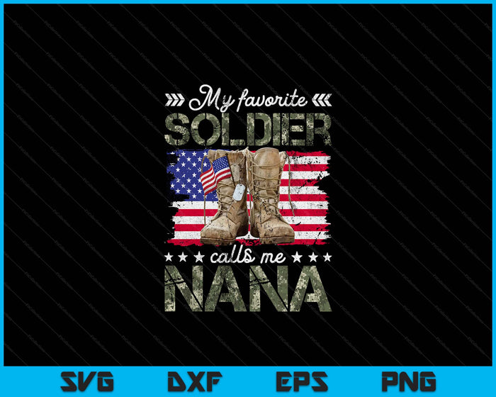 Soldier Nana Army Nana Army Graduation SVG PNG Digital Printable Files