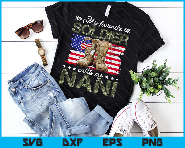 Soldier Nani Army Mother Army Graduation SVG PNG Digital Printable Files